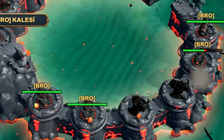Battle of Pirates'ta filoyla kale kuşatması